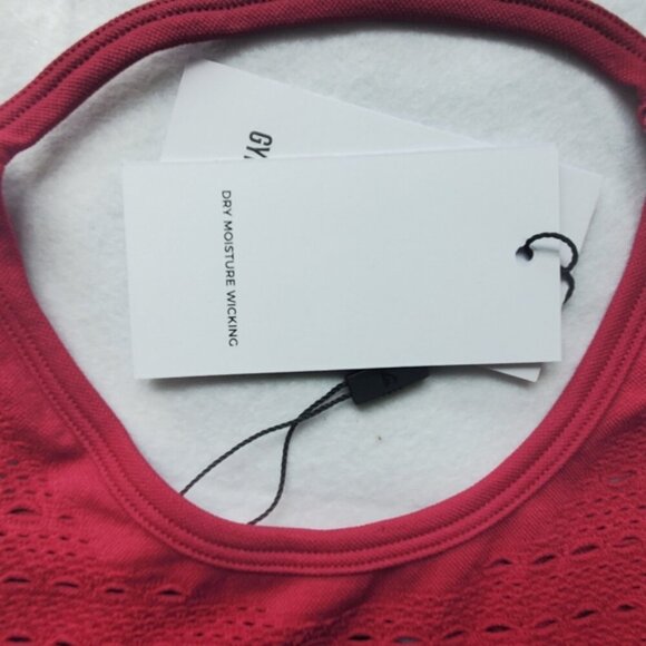 Gymshark Energy Seamless Loose Vest in Beet Size Small - Picture 3 of 10